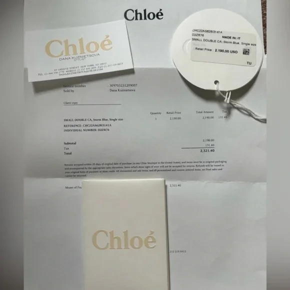 Chloe small Marcie leather bag storm blue EUC - Picture 6 of 16